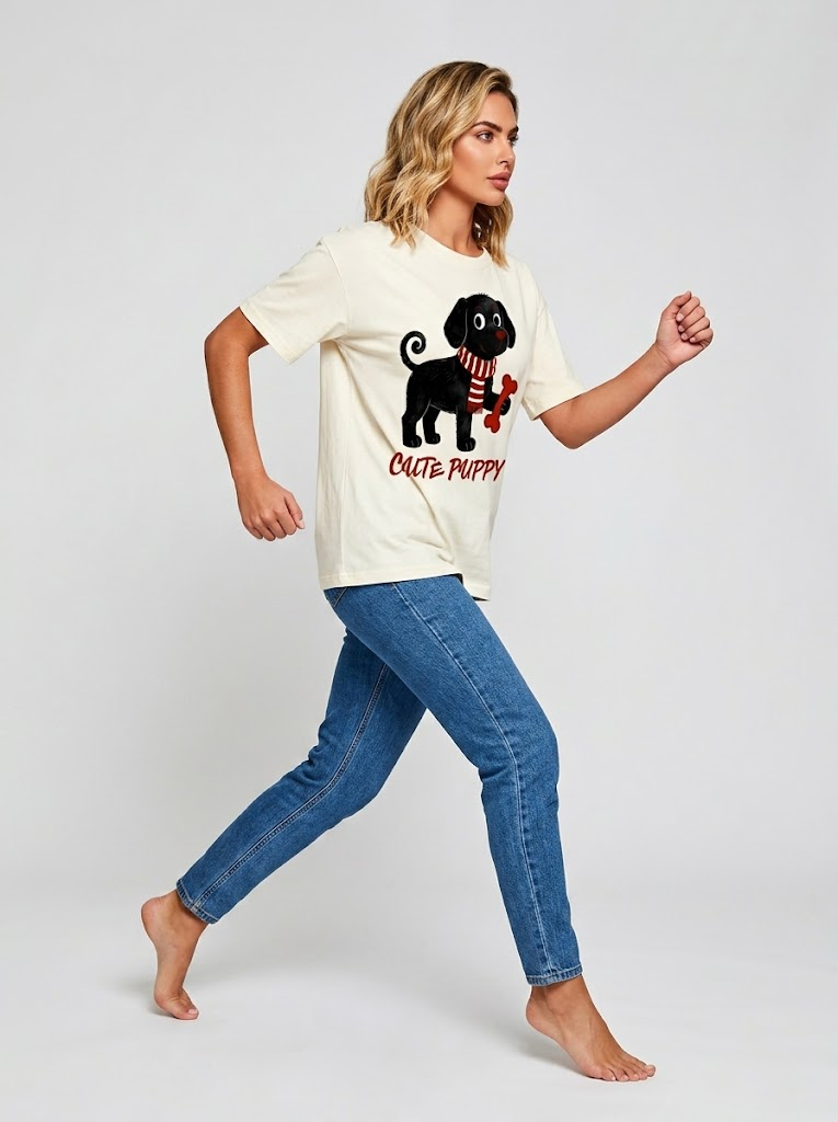Custom Women’s Short Sleeve T-Shirt – Front & Back Print
